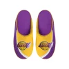 Men's FOCO Los Angeles Lakers Big Logo Color Edge Slippers -STANCE shop 6084027