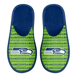 Men's FOCO Seattle Seahawks Scuff Logo Slide Slippers