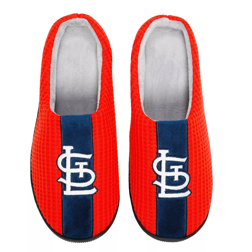 Men's FOCO Red St. Louis Cardinals Team Stripe Memory Foam Slide Slippers 4 Men's FOCO Red St. Louis Cardinals Team Stripe Memory Foam Slide Slippers - Image 2