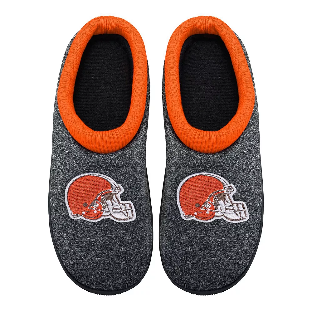 Men's FOCO Cleveland Browns Team Cup Sole Slippers 3 Men's FOCO Cleveland Browns Team Cup Sole Slippers