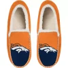 Men's FOCO Denver Broncos Colorblock Moccasin Slippers -STANCE shop 6128810