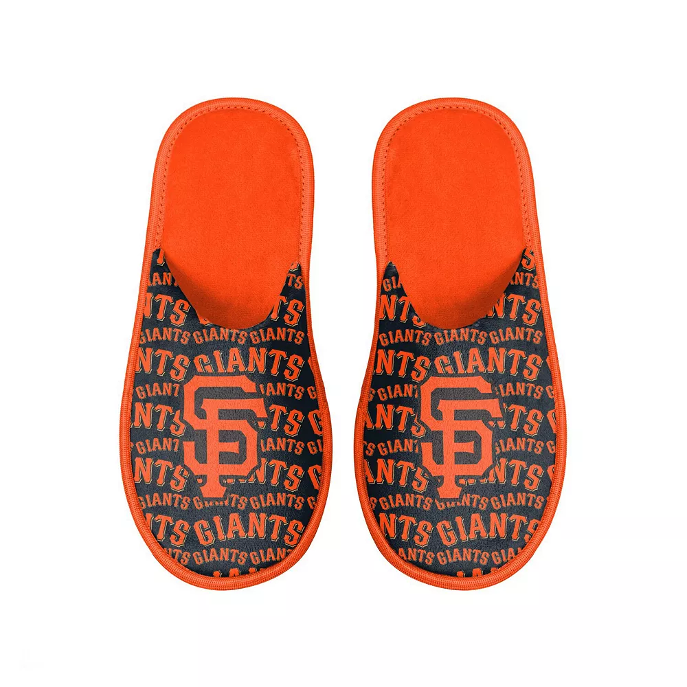 Men's FOCO San Francisco Giants Scuff Logo Slide Slippers 3 Men's FOCO San Francisco Giants Scuff Logo Slide Slippers