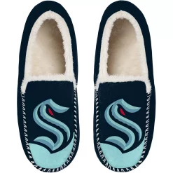 Men's FOCO Seattle Kraken Colorblock Moccasin Slippers -STANCE shop 6133328 ALT