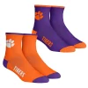 Men's Rock Em Socks Clemson Tigers Core Team 2-Pack Quarter Length Sock Set -STANCE shop 6134682