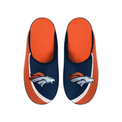Men's FOCO Denver Broncos Big Logo Color Edge Slippers