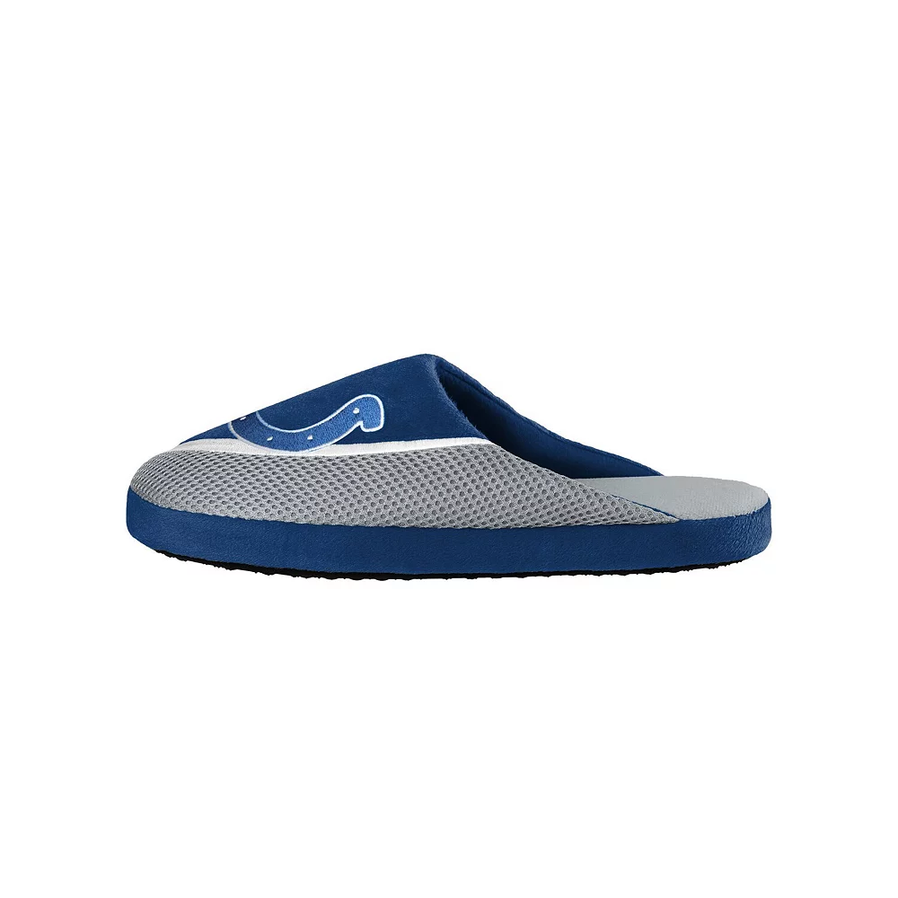 Men's FOCO Indianapolis Colts Big Logo Color Edge Slippers 5 Men's FOCO Indianapolis Colts Big Logo Color Edge Slippers - Image 3