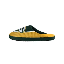 Men's FOCO Green Bay Packers Big Logo Color Edge Slippers -STANCE shop 6155304 ALT2