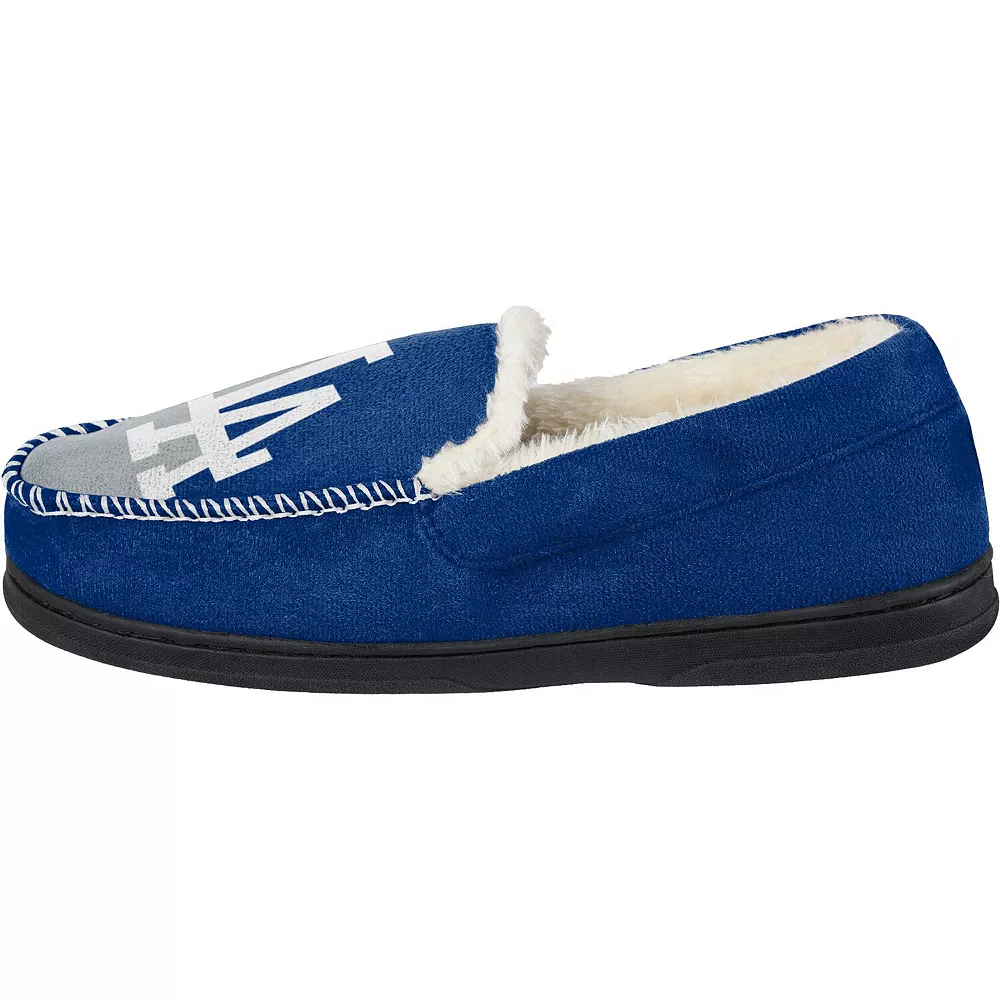 Men's FOCO Los Angeles Dodgers Colorblock Moccasin Slippers 5 Men's FOCO Los Angeles Dodgers Colorblock Moccasin Slippers - Image 3