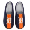Men's FOCO Navy Detroit Tigers Team Stripe Memory Foam Slide Slippers
