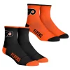 Men's Rock Em Socks Philadelphia Flyers Core Team 2-Pack Quarter Length Sock Set -STANCE shop 6157335