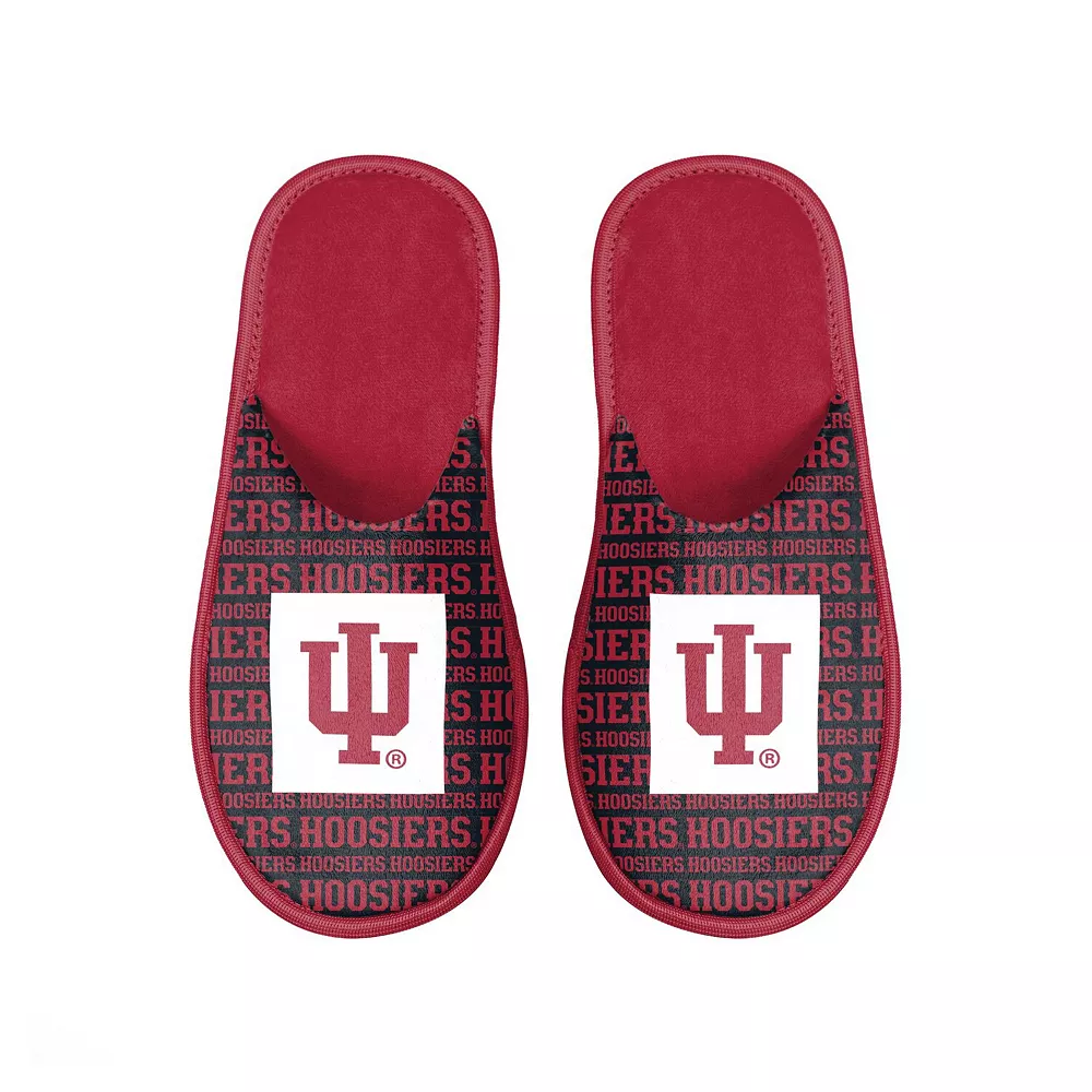 Men's FOCO Indiana Hoosiers Scuff Logo Slide Slippers 3 Men's FOCO Indiana Hoosiers Scuff Logo Slide Slippers