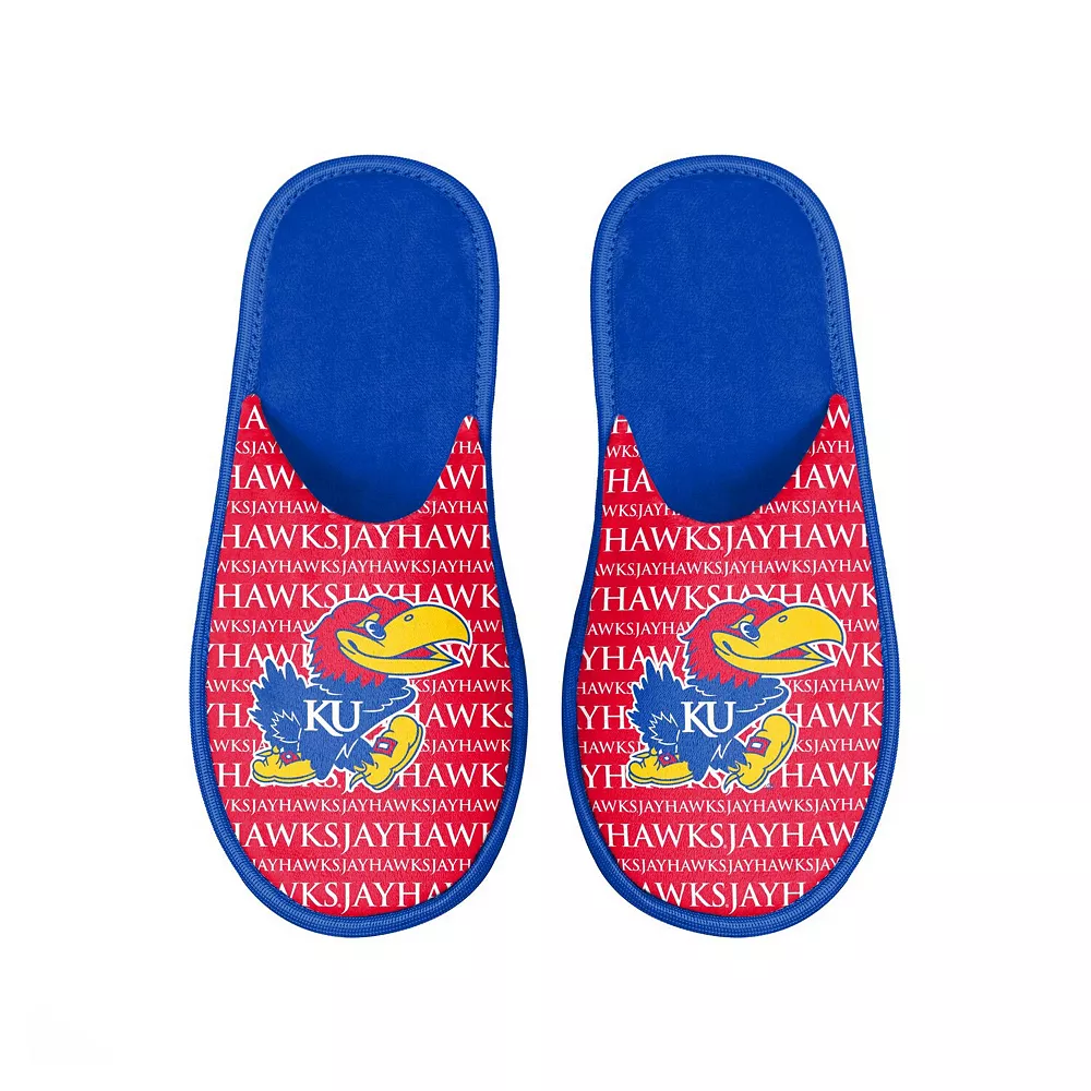 Men's FOCO Kansas Jayhawks Scuff Logo Slide Slippers 4 Men's FOCO Kansas Jayhawks Scuff Logo Slide Slippers - Image 2
