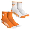 Men's Rock Em Socks Texas Longhorns Core Team 2-Pack Quarter Length Sock Set -STANCE shop 6157848