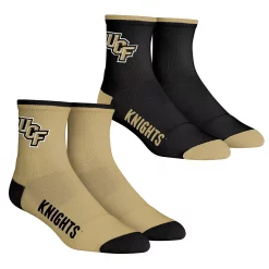 Men's Rock Em Socks UCF Knights Core Team 2-Pack Quarter Length Sock Set