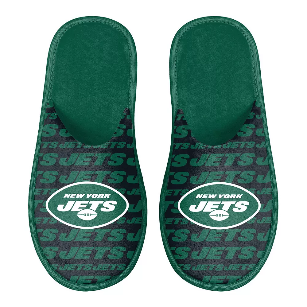 Men's FOCO New York Jets Scuff Logo Slide Slippers 4 Men's FOCO New York Jets Scuff Logo Slide Slippers - Image 2