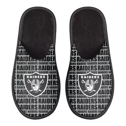 Men's FOCO Las Vegas Raiders Scuff Logo Slide Slippers