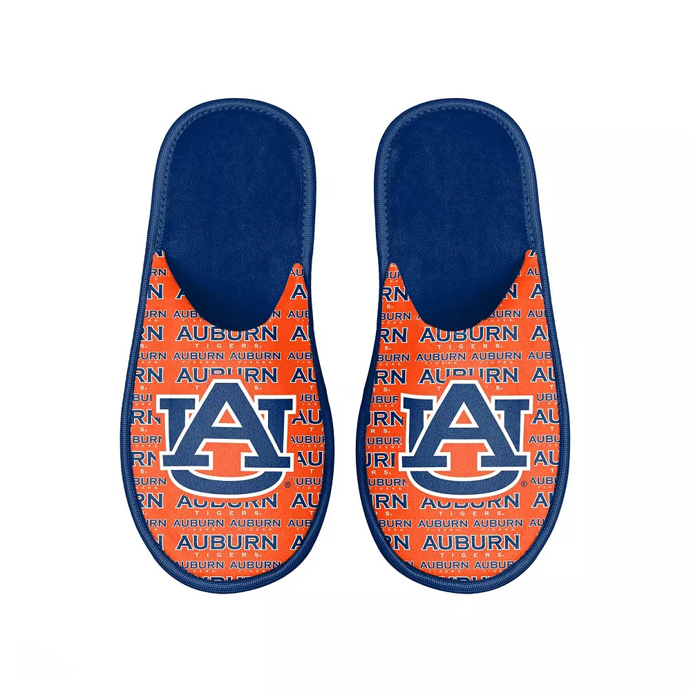 Men's FOCO Auburn Tigers Scuff Logo Slide Slippers 3 Men's FOCO Auburn Tigers Scuff Logo Slide Slippers