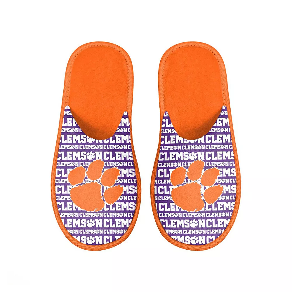 Men's FOCO Clemson Tigers Scuff Logo Slide Slippers 3 Men's FOCO Clemson Tigers Scuff Logo Slide Slippers