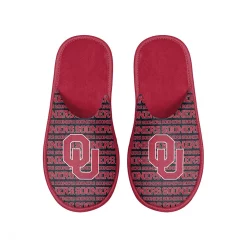 Men's FOCO Oklahoma Sooners Scuff Logo Slide Slippers