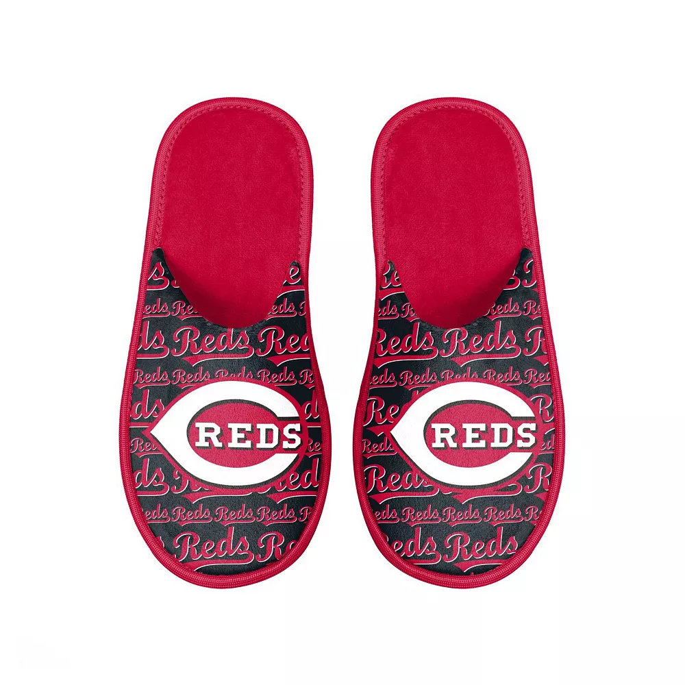 Men's FOCO Cincinnati Reds Scuff Logo Slide Slippers 4 Men's FOCO Cincinnati Reds Scuff Logo Slide Slippers - Image 2