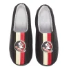 Men's FOCO Black Florida State Seminoles Team Stripe Memory Foam Slide Slippers -STANCE shop 6164088