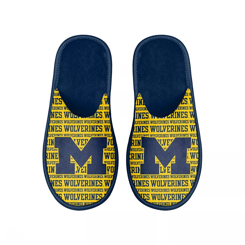 Men's FOCO Michigan Wolverines Scuff Logo Slide Slippers 4 Men's FOCO Michigan Wolverines Scuff Logo Slide Slippers - Image 2