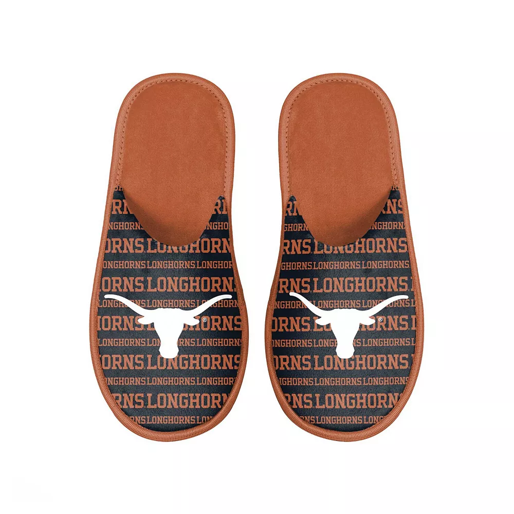 Men's FOCO Texas Longhorns Scuff Logo Slide Slippers 4 Men's FOCO Texas Longhorns Scuff Logo Slide Slippers - Image 2