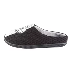 Men's FOCO Black Brooklyn Nets Team Stripe Memory Foam Slide Slippers -STANCE shop 6164890 ALT2