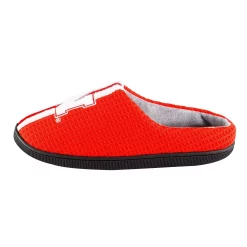 Men's FOCO Scarlet Nebraska Huskers Team Stripe Memory Foam Slide Slippers -STANCE shop 6165000 ALT2