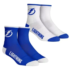 Men's Rock Em Socks Tampa Bay Lightning Core Team 2-Pack Quarter Length Sock Set