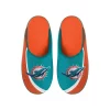 Men's FOCO Miami Dolphins Big Logo Color Edge Slippers -STANCE shop 6209623