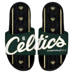 ISlide Black Boston Celtics 2022/23 City Edition Gel Slide Sandals