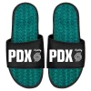 ISlide Black Portland Trail Blazers 2022/23 City Edition Gel Slide Sandals 2 ISlide Black Portland Trail Blazers 2022/23 City Edition Gel Slide Sandals -STANCE shop 6210808