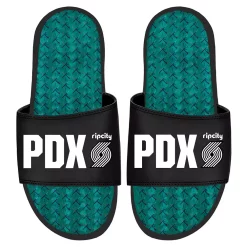 ISlide Black Portland Trail Blazers 2022/23 City Edition Gel Slide Sandals